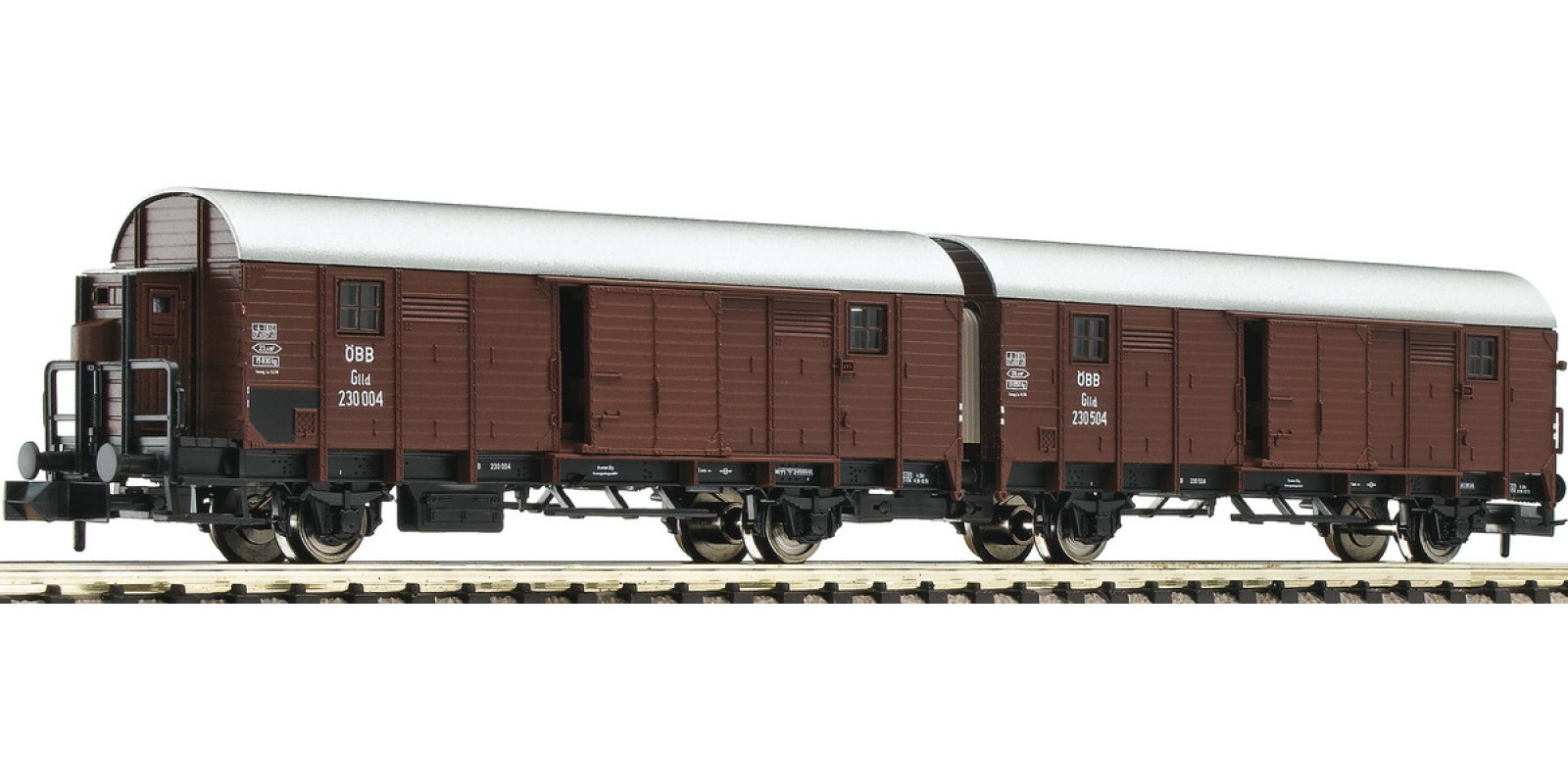 FL830604 Leig wagon unit, consists of two box cars type Glleh, ÖBB